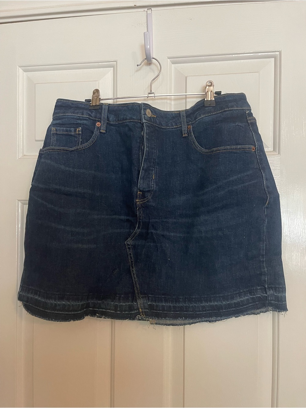 Old Navy Dark Blue Denim Mini Skirt
